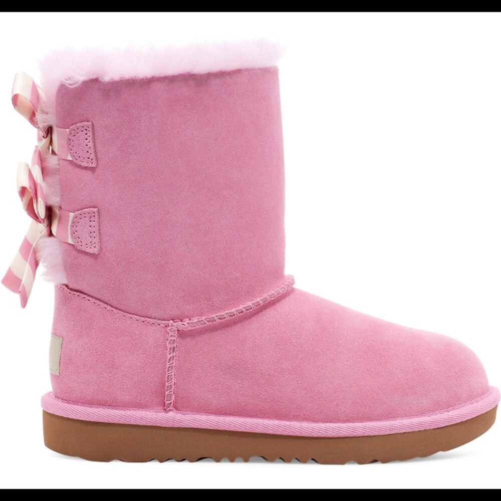 UGGS KIDS BAILEY BOW STRIPED 4y fits women 6